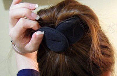 头发少短怎么用盘发器盘大花苞 盘发花苞头di