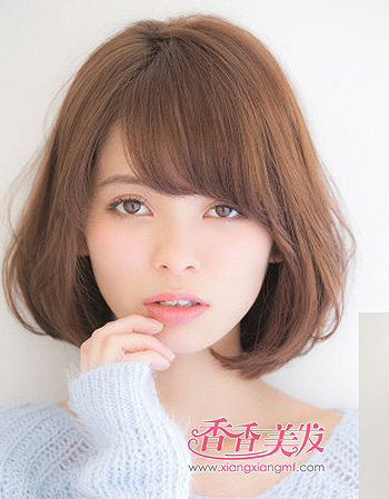 胖圆脸短发发型设计 适合圆脸短发发型(4)