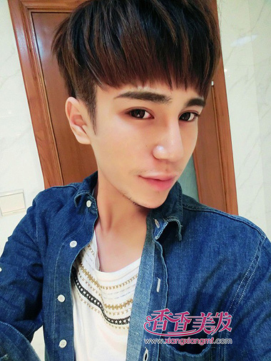 男性扁头适合什么发型图片 男人扁头如何做发