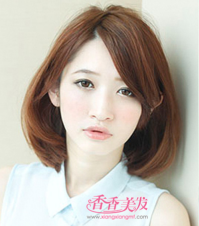 韩国BOBO头烫发发型图片女 低层次的弹性烫