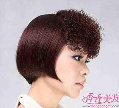 韩国BOBO头烫发发型图片女 低层次的弹性烫