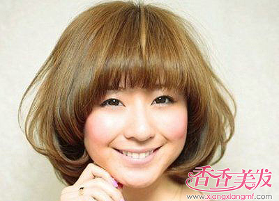 脸圆染什么色好看 短发发型2015女圆脸染什么