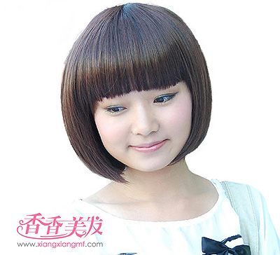 方脸头发少适合蘑菇头吗 适合方脸的蘑菇头(2