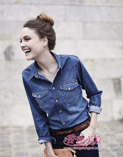 大脸妹适合扎什么<em>发型</em> <em>2015新发型扎发</em>大脸(2