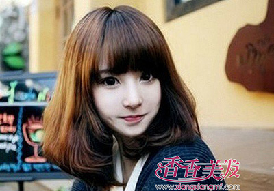 中学生脸型的人适合什么发型图片 中学生直发