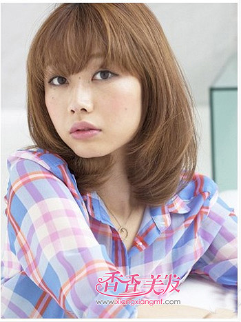 圆脸适合什么发型 2015韩式圆脸短发发型图片