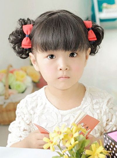 女童丸子头梳法 易懂的儿童丸子头