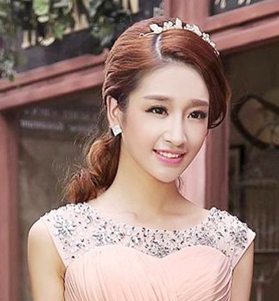 晚宴时尚前沿的梳发设计头发造型 创意晚宴妆