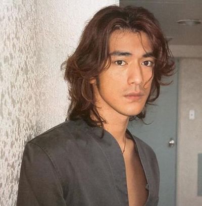 男士中分长发微卷 男式中分长发(3)