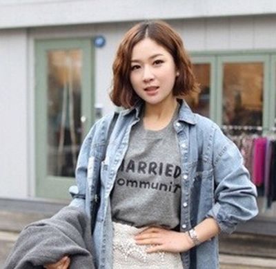 2015流行短蛋卷发型图片 蛋卷发短发型图片