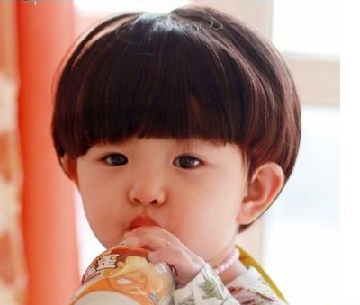 宝宝蘑菇头短发发型图片 短发发型图片蘑菇