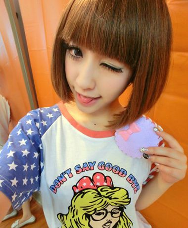 非主流女生短发不等式发型图片 超个性的非主