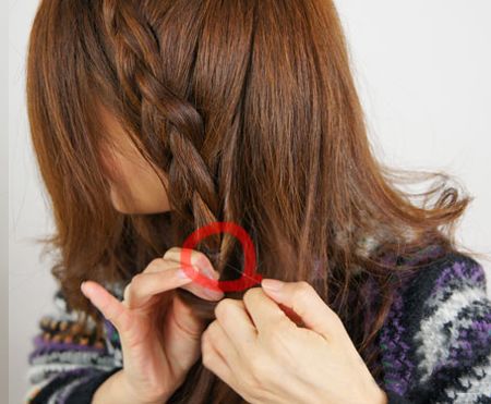 头顶侧编麻花辫头发 头发两侧编麻花辫(3)