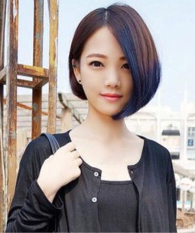 头发短染什么颜色好看 中短发挑染头发图片(3