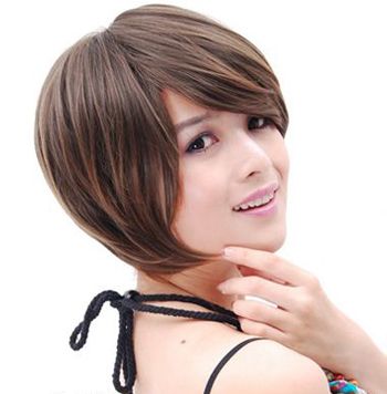 女生纹理烫短发发型 女生短头发纹理烫发型图