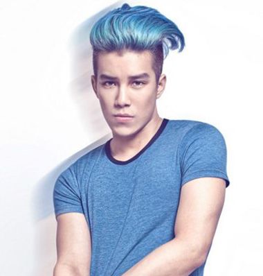 男生染什么颜色头发好看 男生蓝颜色染发发型