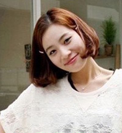 人胖大脸短发发型设计图片 大脸盘女生适合的