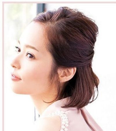 图片图片扎发型短发扎短发发型(4)发顶蓬松高马尾图片