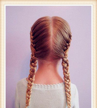 小孩编发发型教程11岁 小女孩的短发编发型(6