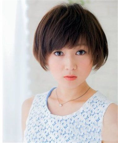 有没有女生发型不用拉不用烫 不用烫的女生短发发型