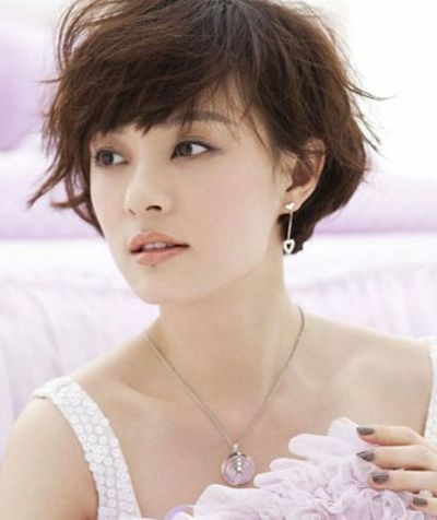 孙俪的短烫发 孙俪短发烫发发型(2)