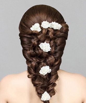 怎样盘新娘小卷盘发发型 最新新娘盘发发型图