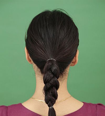 齐刘海中发日常怎么盘头 适合齐刘海圆脸的简