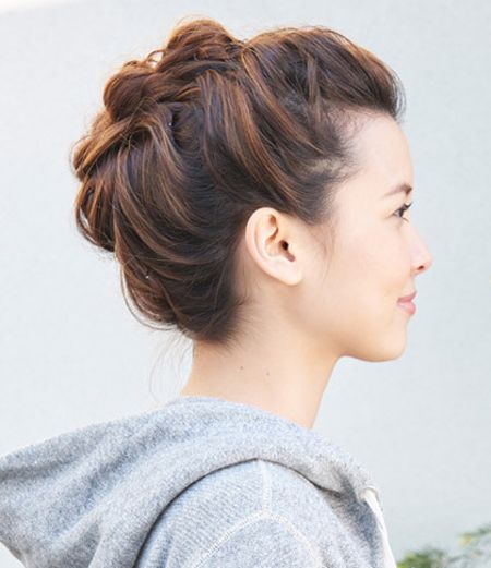 头上都是蓬松的扎起来是什么发型 中年人夏天发型扎法