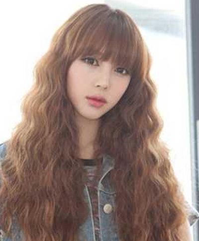 头发少烫哪种发型 烫发发型图片长发头发偏少