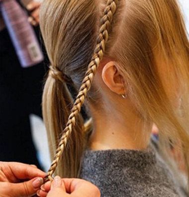 碎发要怎么编发型 发型女生中长发编