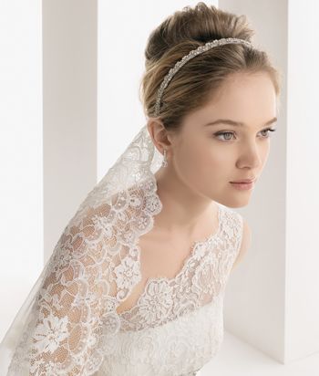 圆脸适合什么样的盘发发型 圆脸型新娘婚礼盘