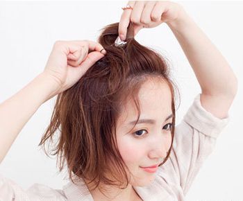 短头发大脸女生怎么扎头发 2016年时尚大脸女