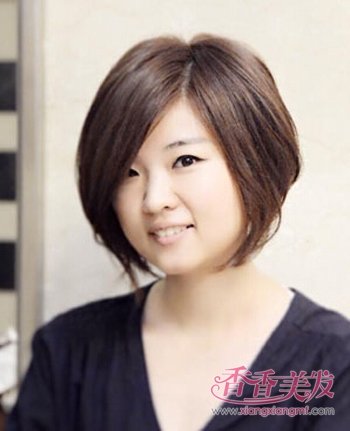 的个子矮还有脸胖留什么发型好 女胖人短发方