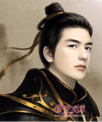 古代男子发型如何梳男性发型设计2