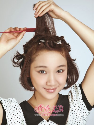 短直发怎么扎简单好看 直短发扎头发好看图解