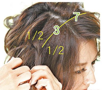 头发少又短扎发图解 头发少短发怎样才能扎好看