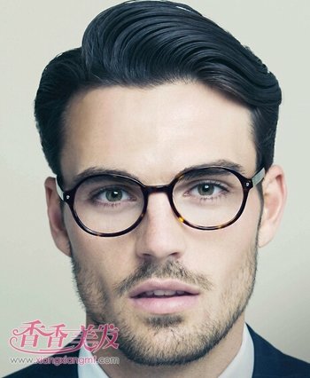 戴男生的眼镜适合样的图片男生a男生美女韩国短发礼服短发图片