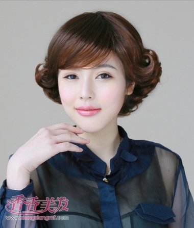 中老年女士短发烫发发型图片 精选2016流行中