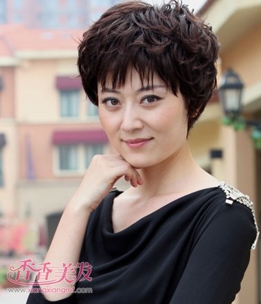 中老年女士短发烫发发型图片 精选2016流行中