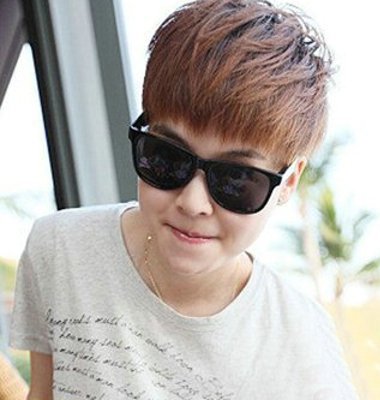 男士栗子色头发图片 栗色男士头发颜色