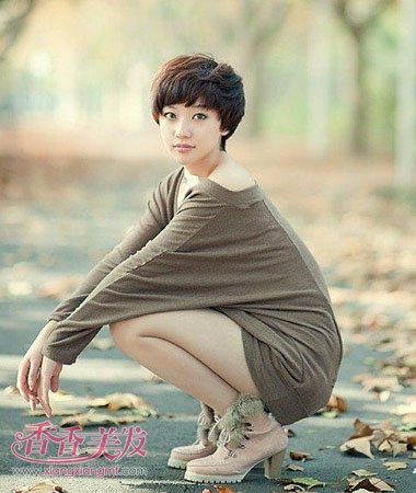 胖子短发发型 适于胖人的短发发型(4)