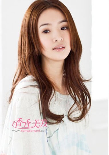 中分长直发内扣怎么弄 齐肩中分直发内扣图片