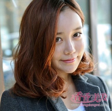 小波浪卷发中分发型 齐肩小波浪卷发(2)