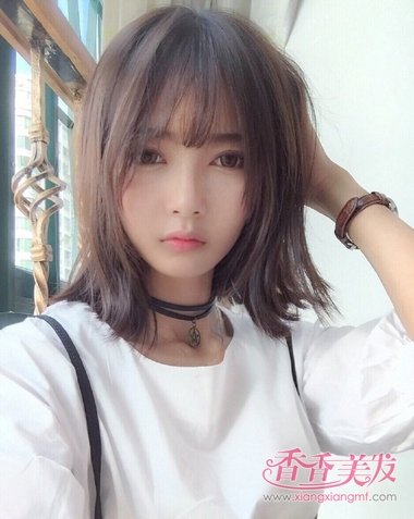 韩式齐发尾卷发 齐发尾微卷发