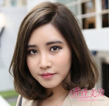 方脸适合的中短发型 方脸型短中发发型图片(2