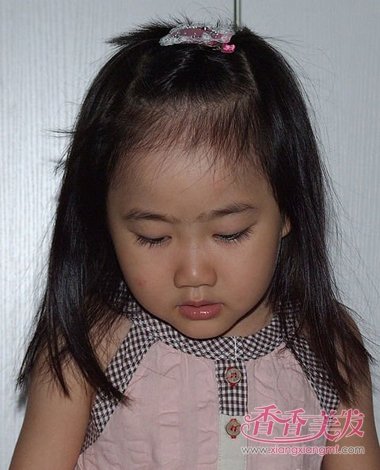 没有前帘小女孩漂亮发型梳法 小女孩梳辫子发