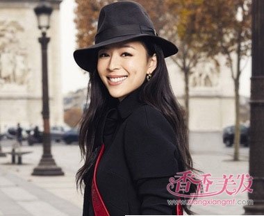 长卷发发型黑色好看吗 黑色长发微卷发型(2)_香