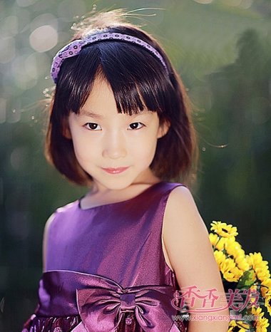 女童短发发型绑扎方法/女童发型短发可爱图片/女童短发发型图片大全