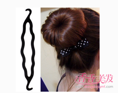 夏季最流行卷发盘发 法式卷盘发器盘法(3)