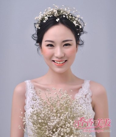 头发少的人怎样梳理新娘发型 头发少的人梳什
